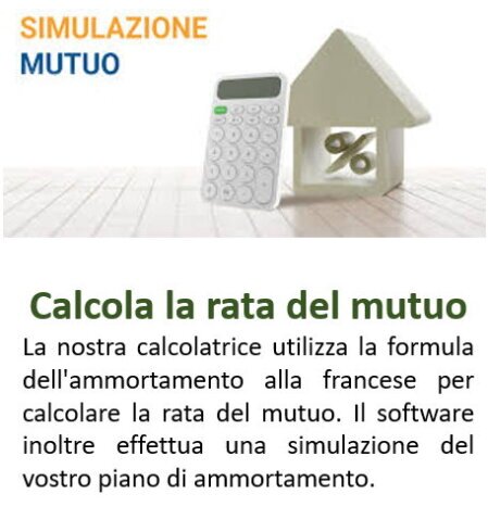 Calcolatrice della rata del mutuo